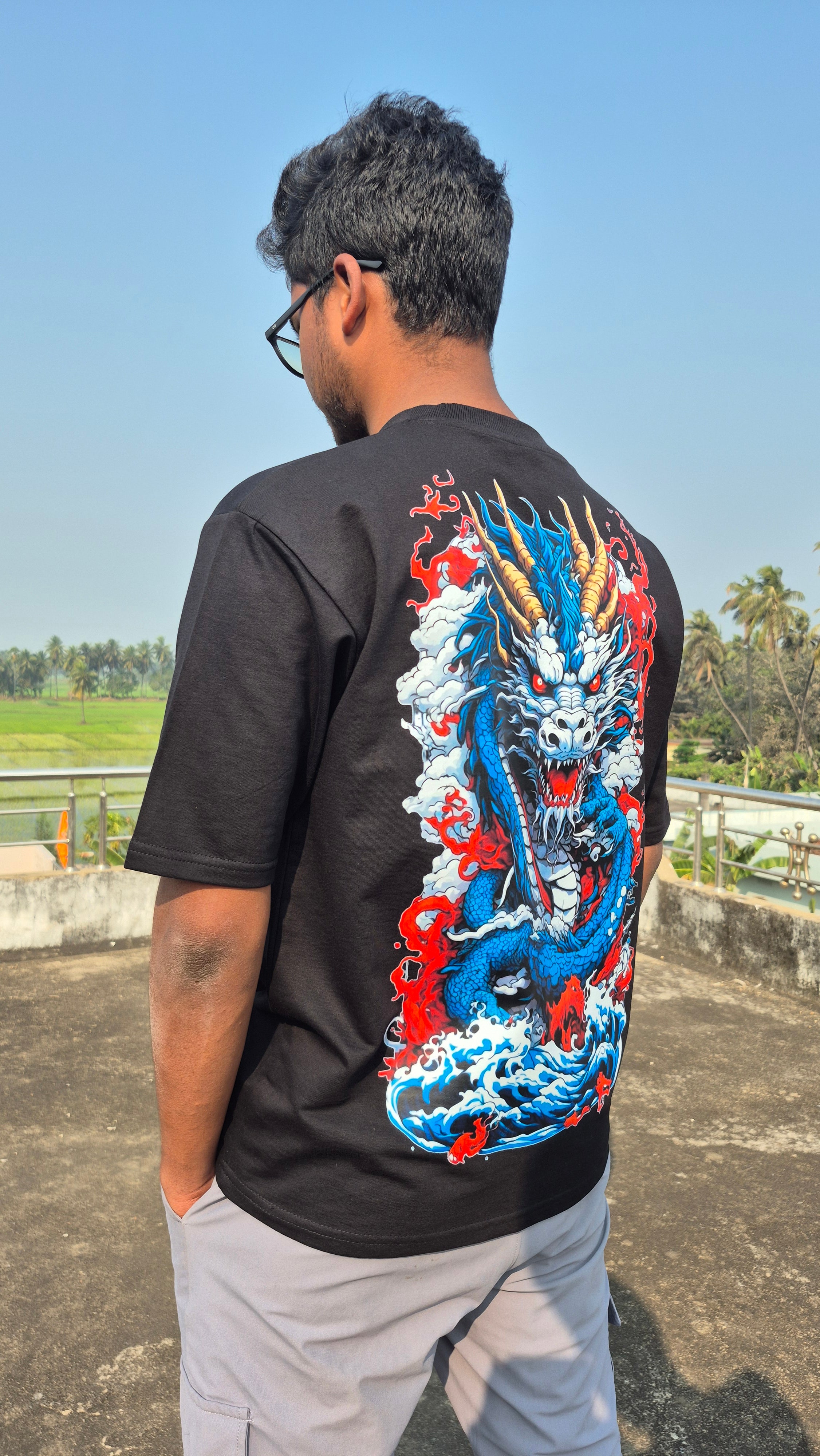 DRACO OVERSIZED BLACK TEE