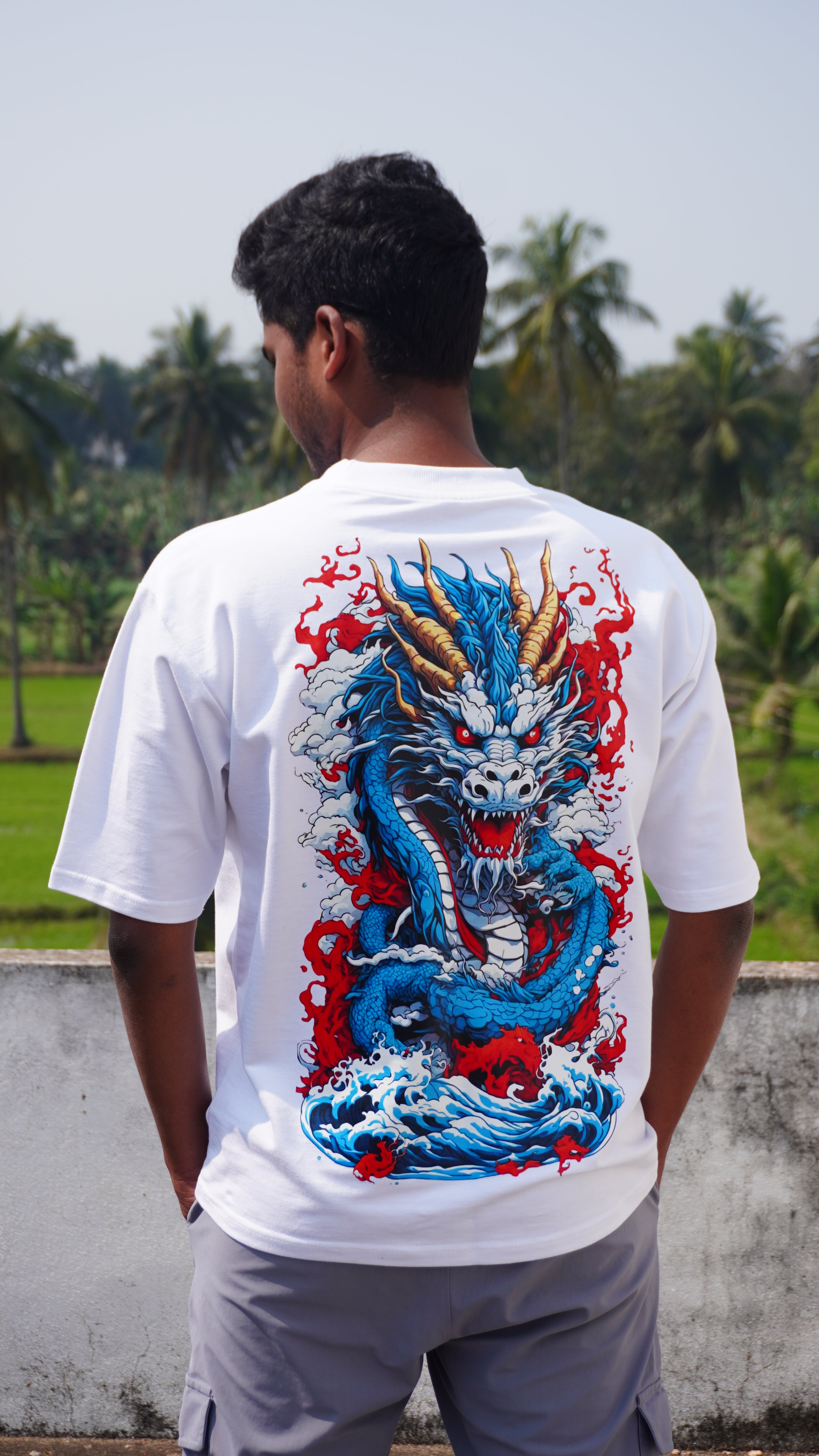 DRACO OVERSIZED WHITE TEE