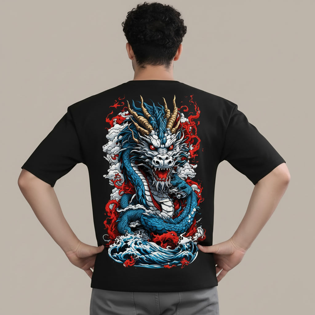 DRACO OVERSIZED BLACK TEE