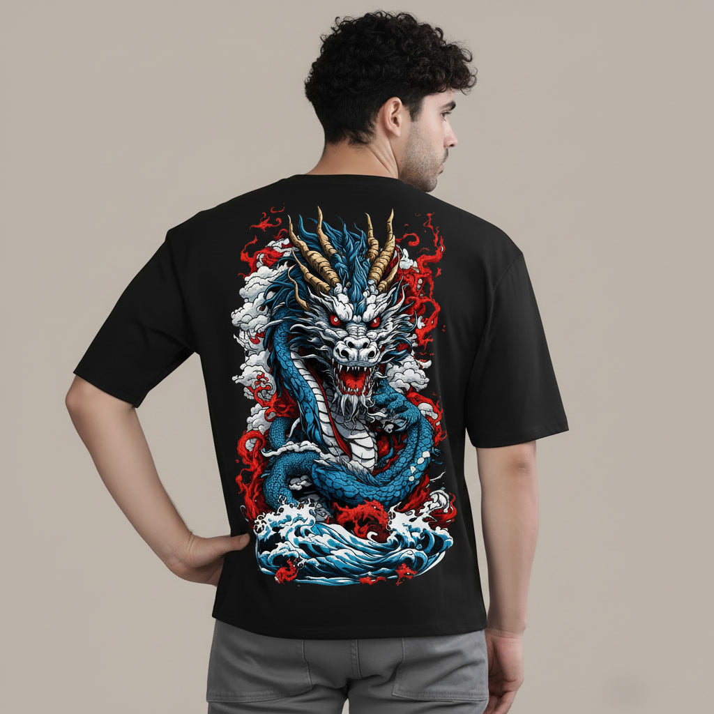 DRACO OVERSIZED BLACK TEE