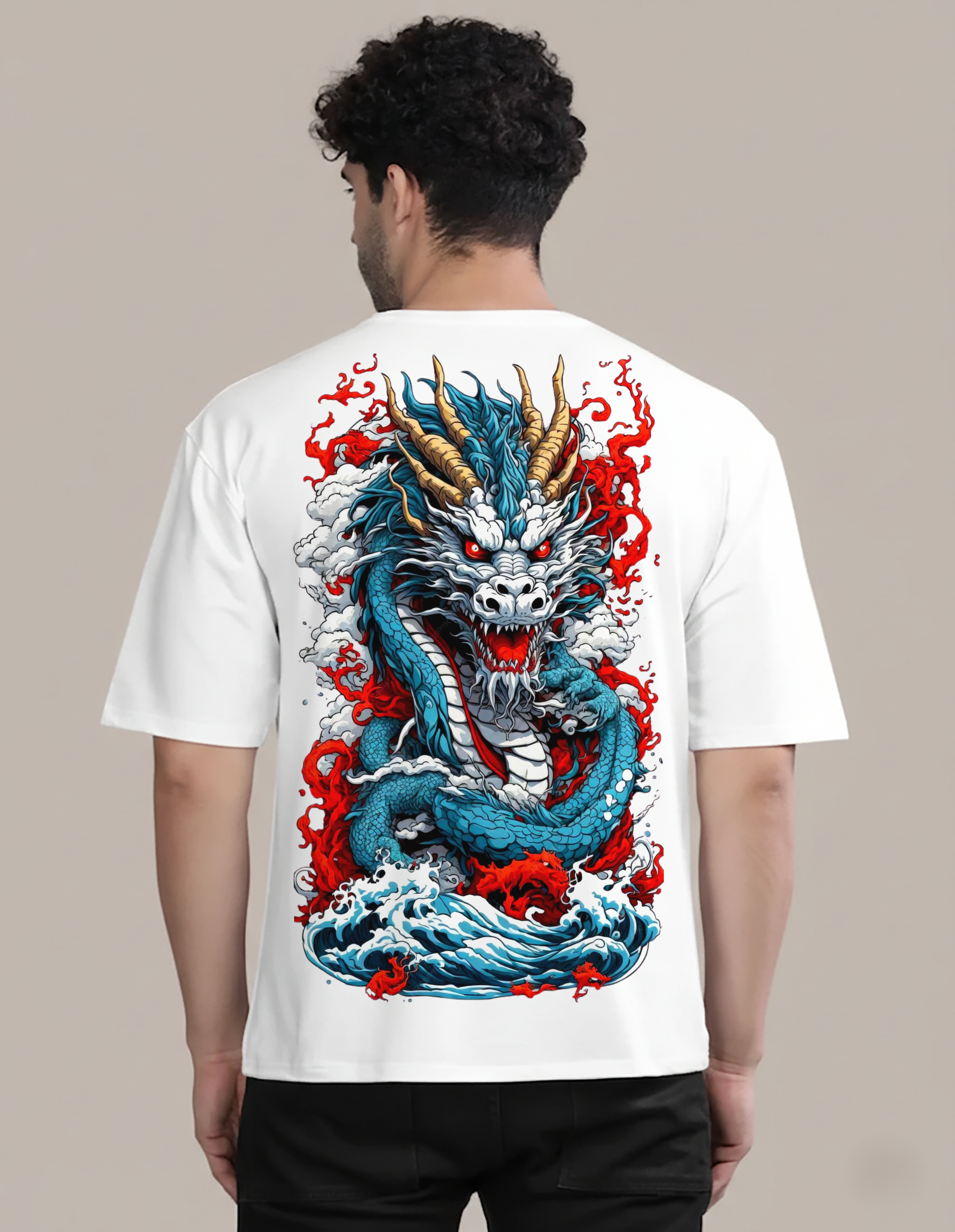 DRACO OVERSIZED WHITE TEE