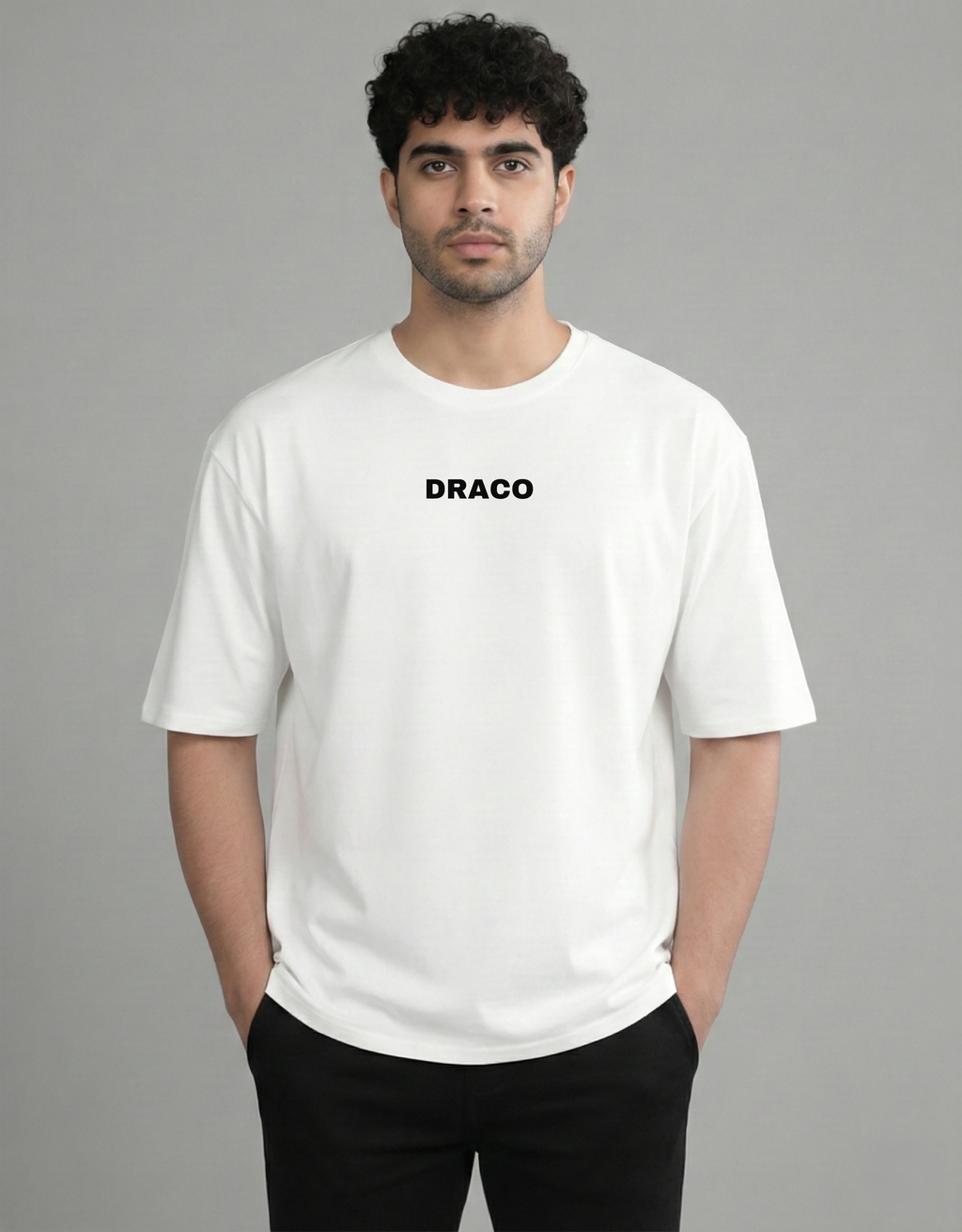 DRACO OVERSIZED WHITE TEE