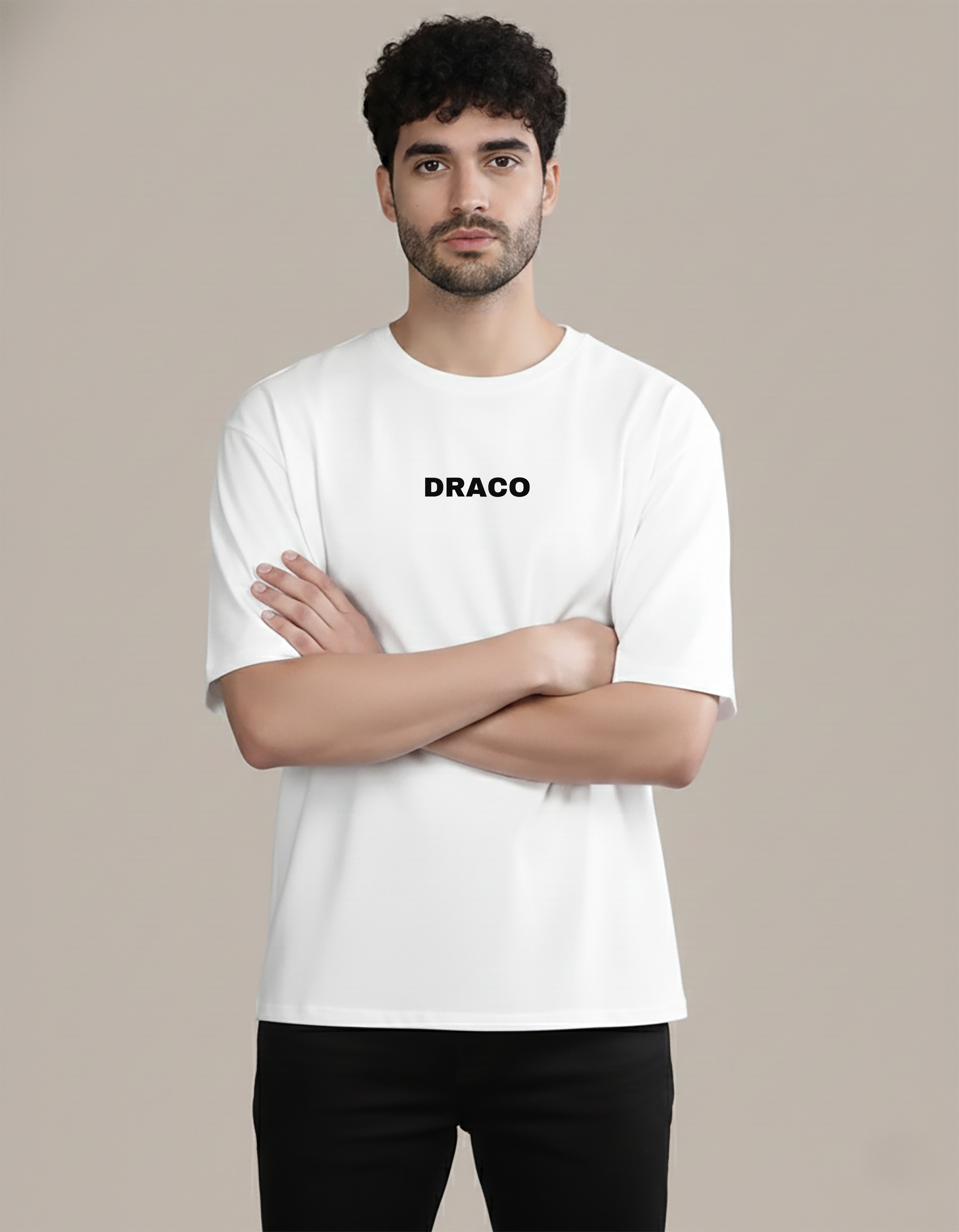 DRACO OVERSIZED WHITE TEE