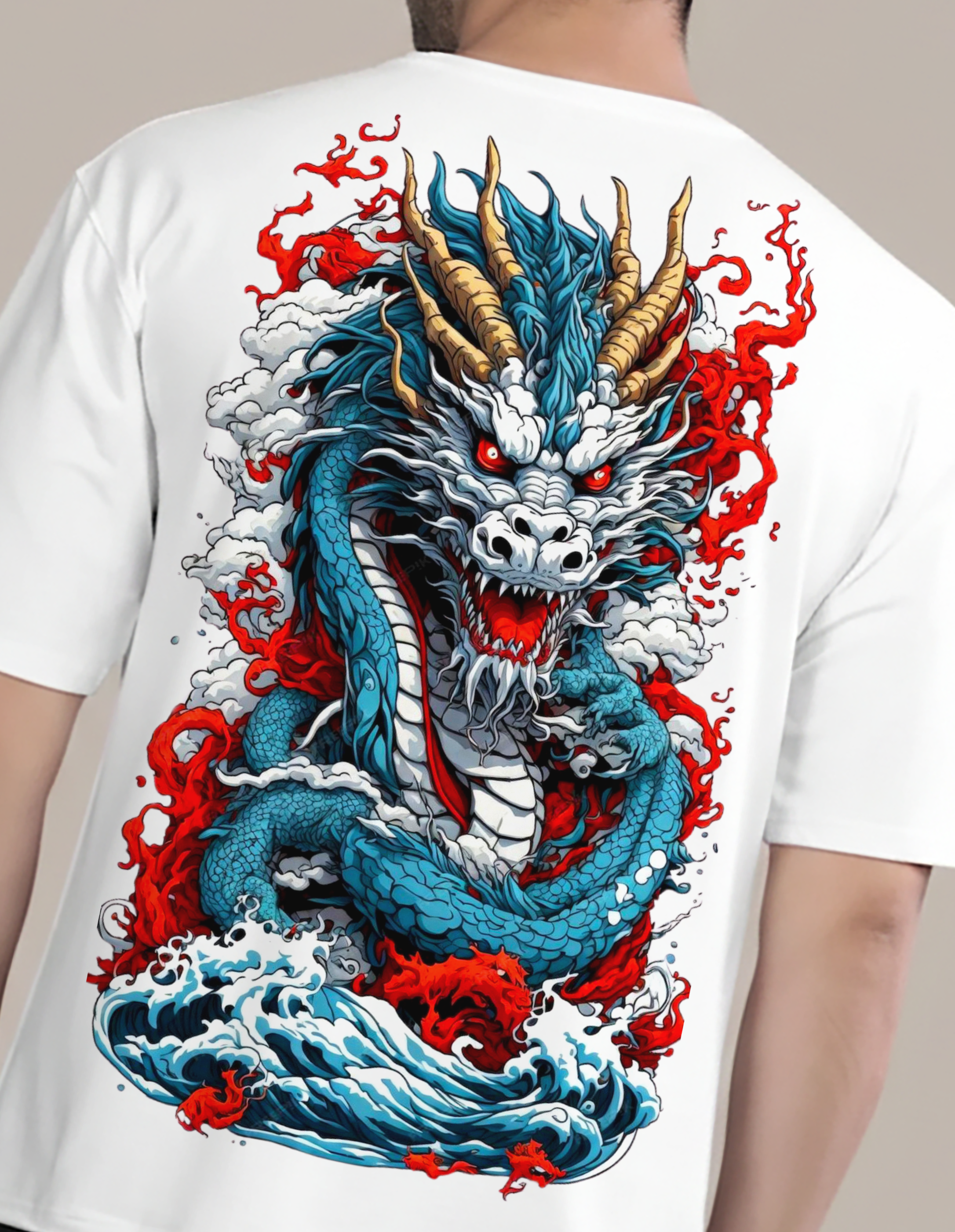 DRACO OVERSIZED WHITE TEE