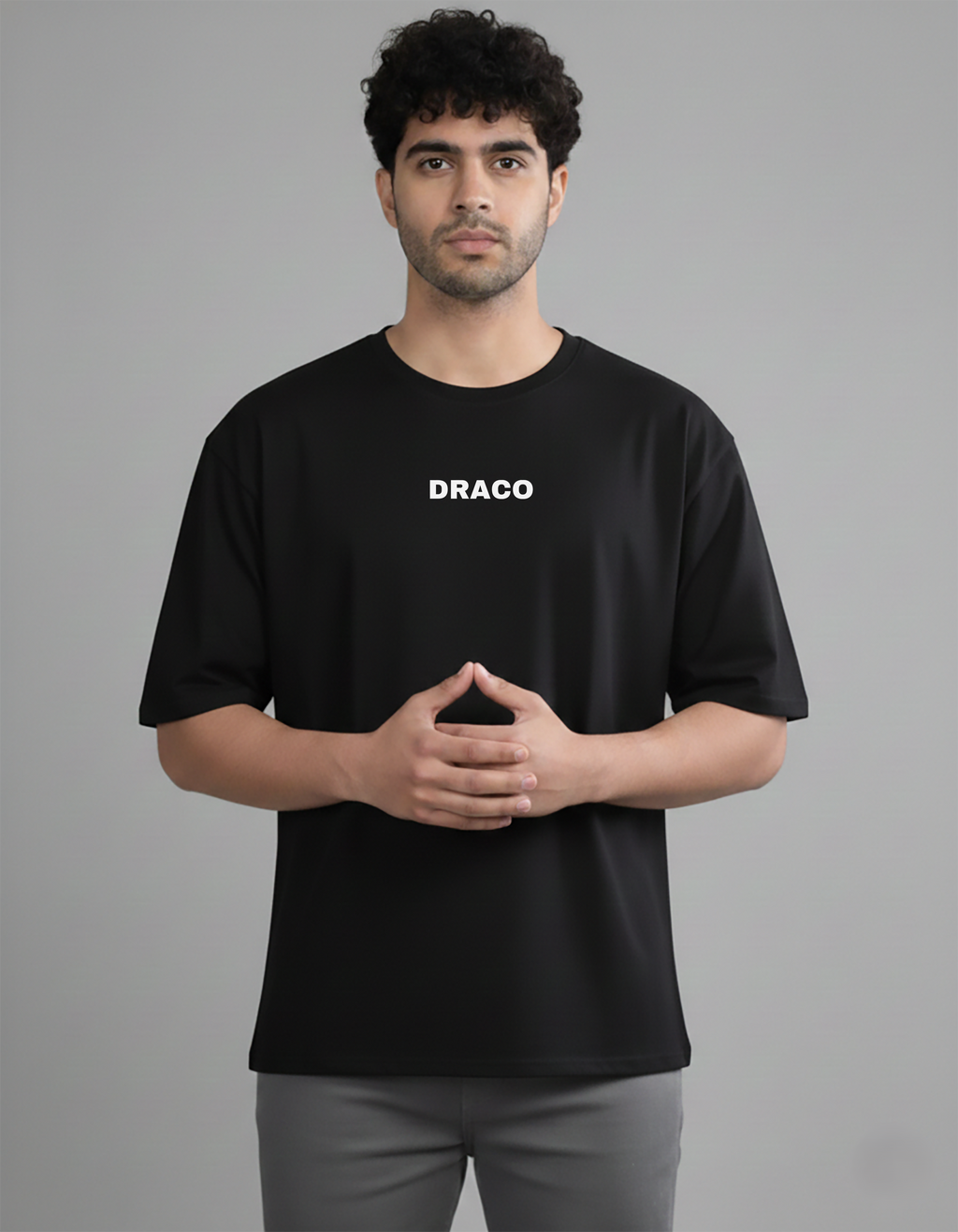 DRACO OVERSIZED BLACK TEE