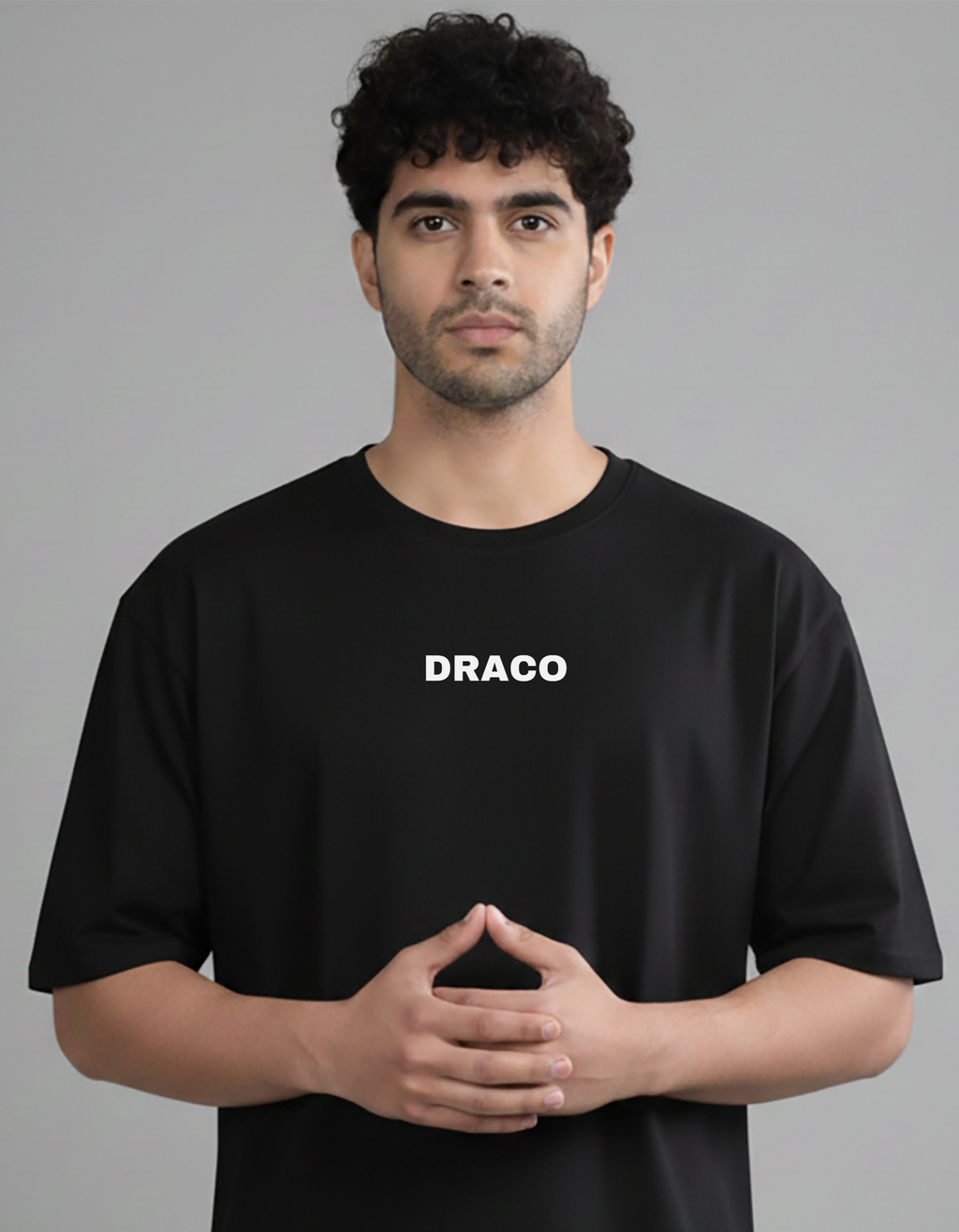 DRACO OVERSIZED BLACK TEE