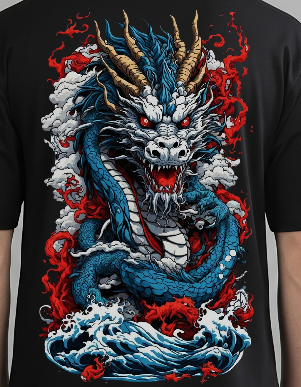 DRACO OVERSIZED BLACK TEE